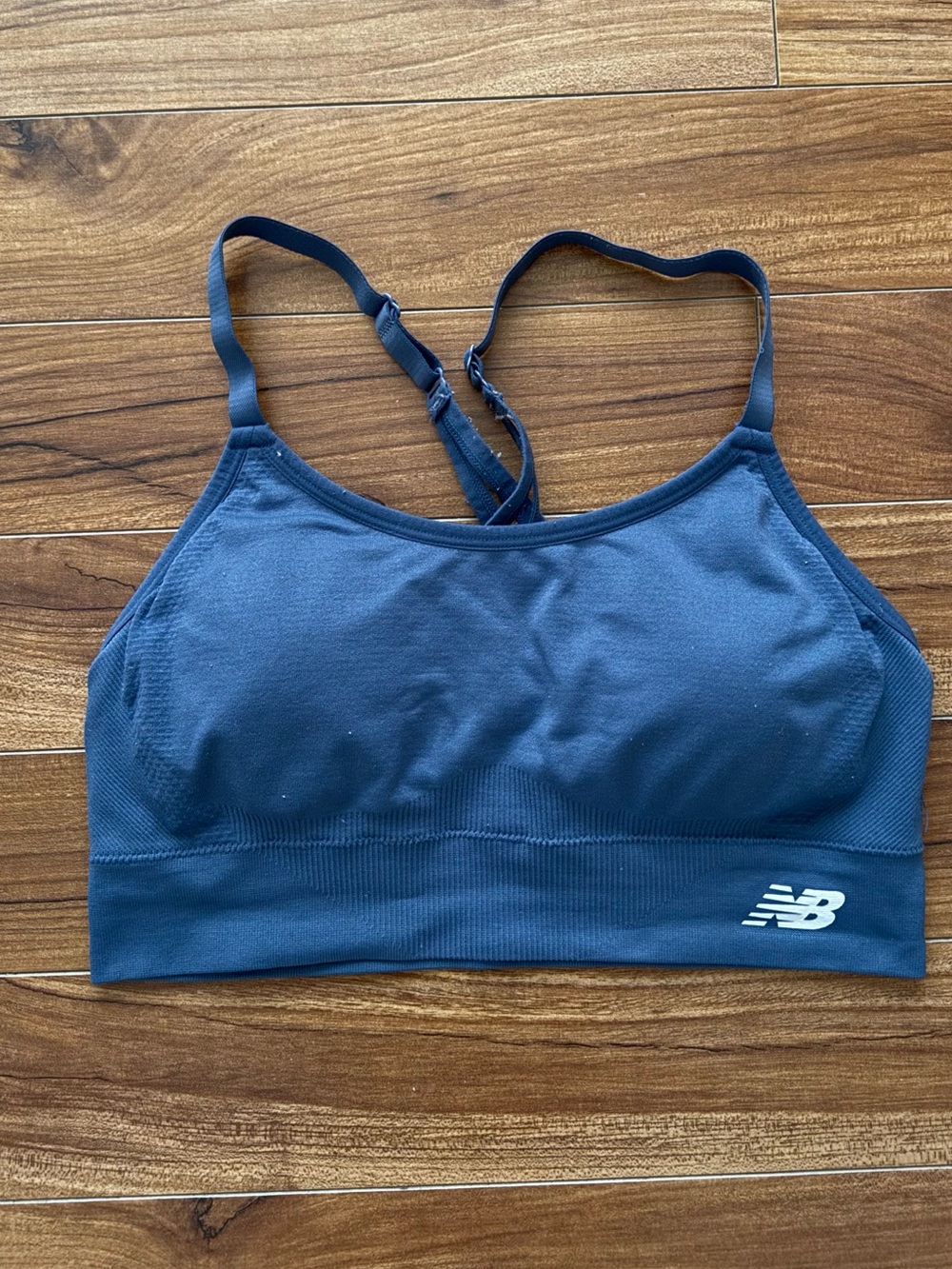 New Balance Navy Blue Seamless Sports Bra Size L